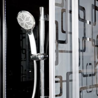 Душевая кабина Deto BМ1510 LED с гм. BLACK 100х100х220 см